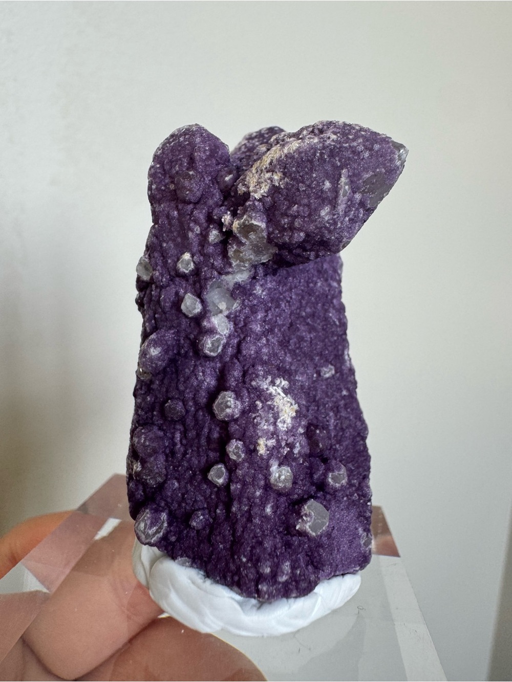 Purple candle crystal from Inner Mongolia of China